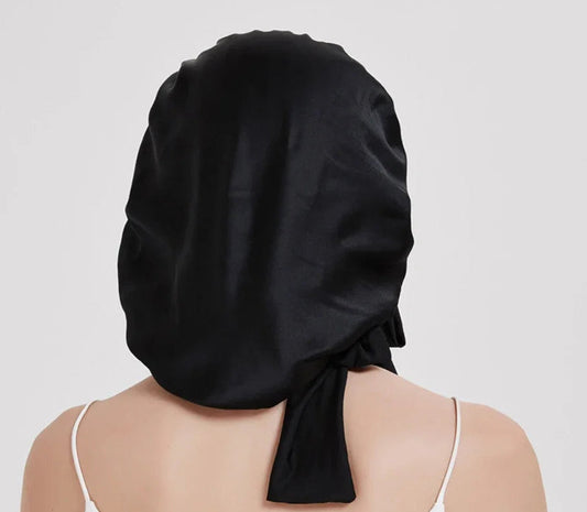 Lyxig bonnet i 100 % mullbärssilke – för friskare hår