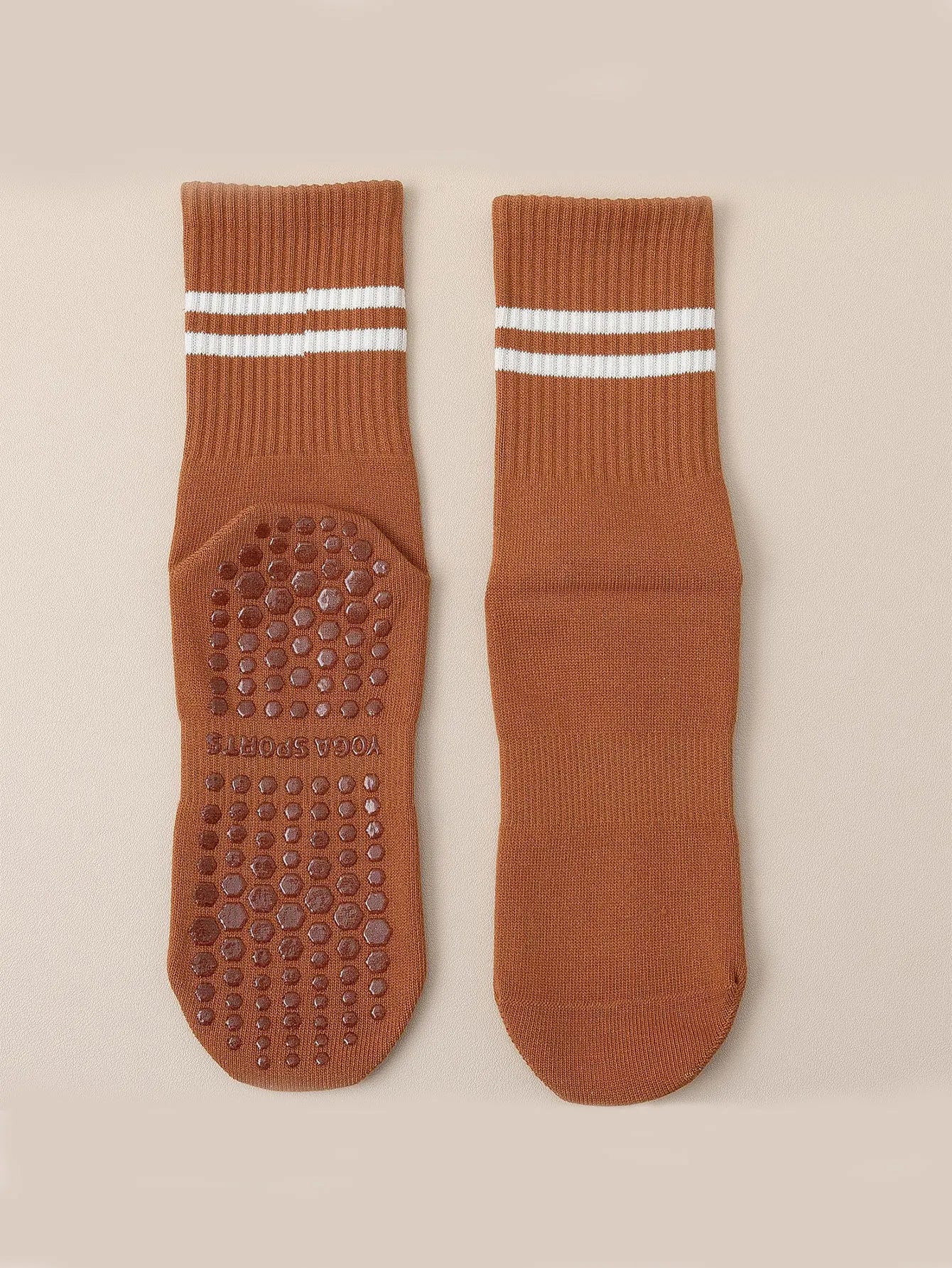 Yogastrumpor mellanlängd – Grepp & Komfort