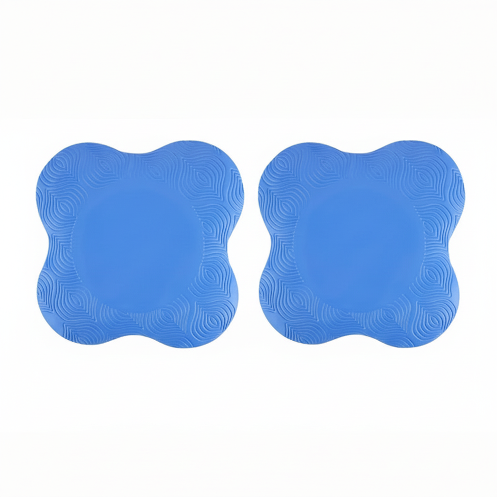 Blå knäskydd utan text