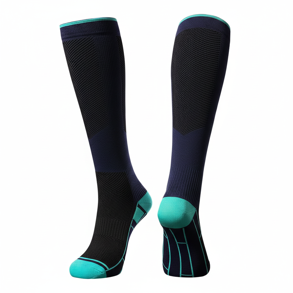 Dark Blue Compression Socks